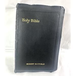Holy Bible Self Pronouncing King James Version Robert Hatfield Yapp Edging